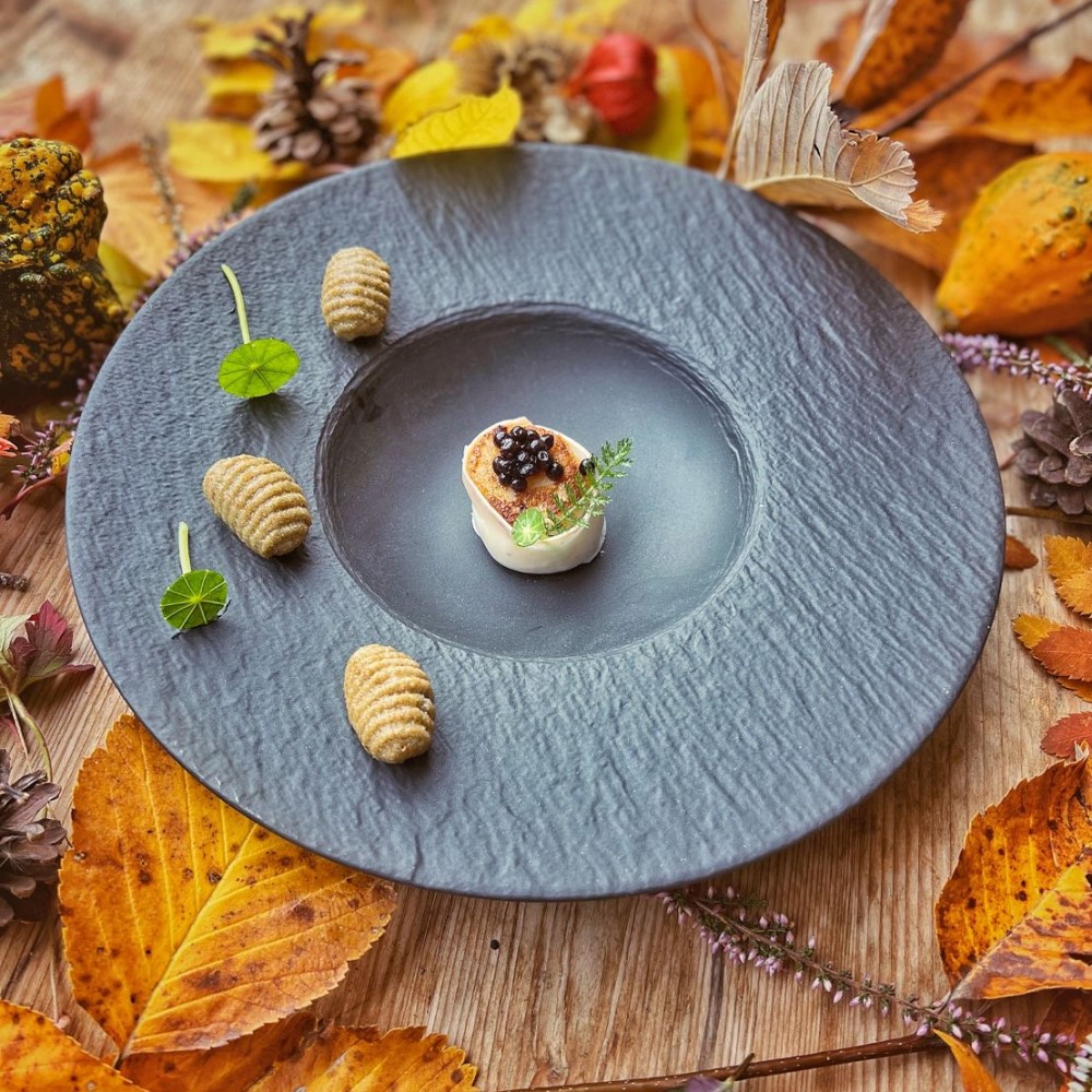 Suppenteller aus Steingut für das Sterne-Hotel-Michelin-Restaurant