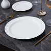 Chaozhou Ceramic Factory Weiße Keramikteller, runder weißer Porzellanteller für Restaurants