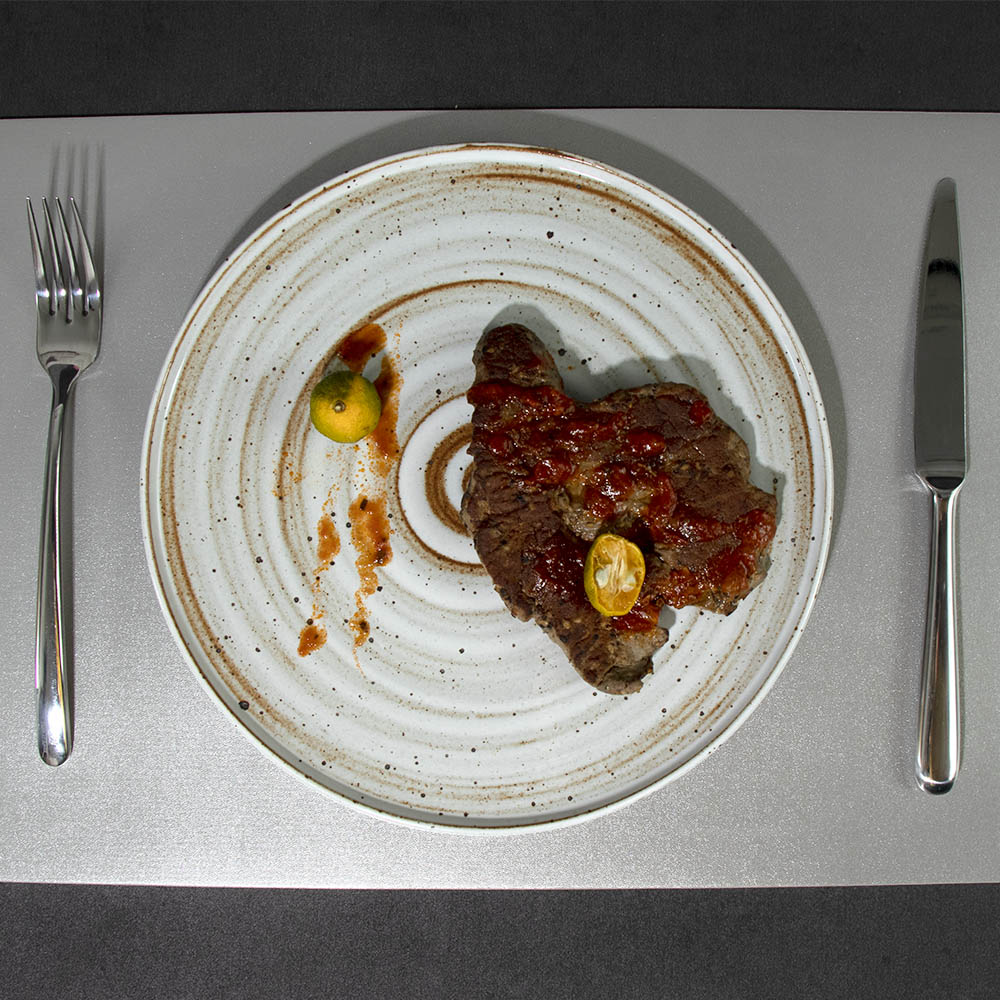 Restaurants Steakteller, Porzellan-Essteller, Geschirr