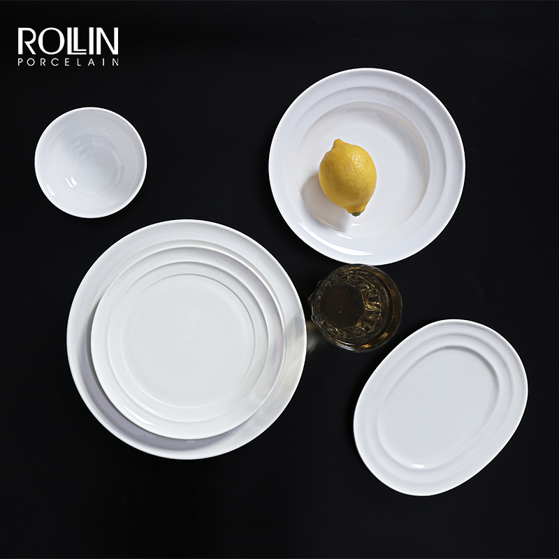 Platos De Ceramica Blanco für Restaurant