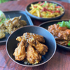 Steingutschalen Schwarze unregelmäßige Salatschüsseln für das Restaurant