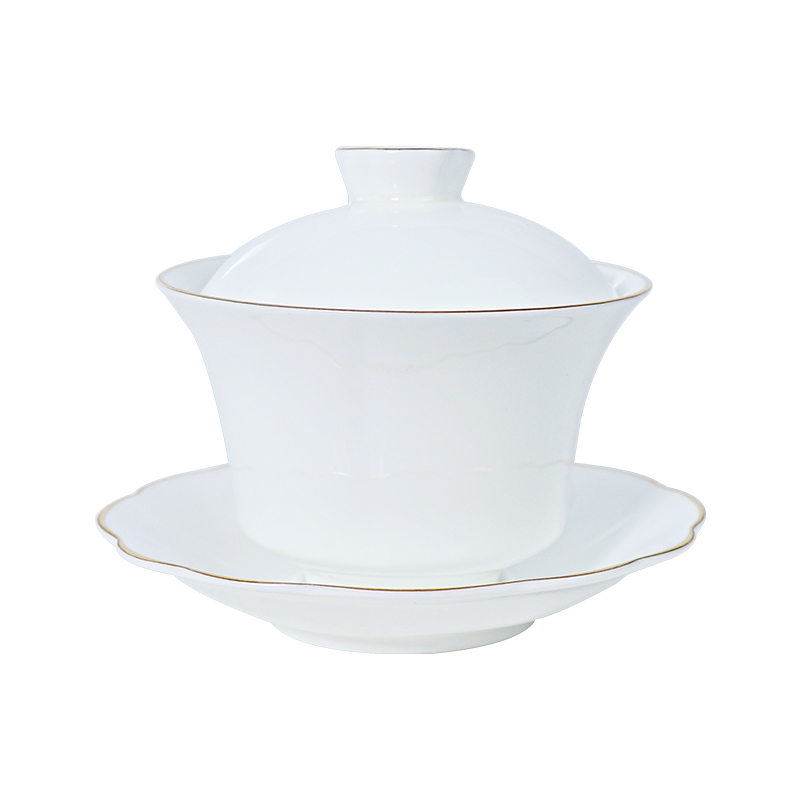 Traditionelle chinesische Teetassen aus Knochenporzellan