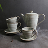 Teetassen-Set, Teekannen-Set, Vintage-Kaffeetasse, Großhandel, Keramik-Tee-Set