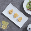 Rechteckiges Assiette-Weihnachtsgeschirr, schicker Speiseteller für Hotelrestaurants