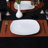 Hochwertiger rechteckiger Teller für Restaurants, rechteckig, 25,4 x 11,4 cm
