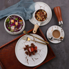 Meistverkauftes Tafelservice Gold mit beliebtem Design Marmorteller Restaurant Tafelservice 