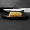 Schwarzer, mattierter Restaurant-Porzellan-Essteller, runder Teller – 20,3 cm, 25,4 cm