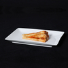 Hochwertiger rechteckiger Teller für Restaurants, rechteckig, 25,4 x 11,4 cm
