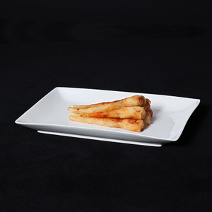 Hochwertiger rechteckiger Teller für Restaurants, rechteckig, 25,4 x 11,4 cm