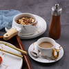 Meistverkauftes Tafelservice Gold mit beliebtem Design Marmorteller Restaurant Tafelservice 
