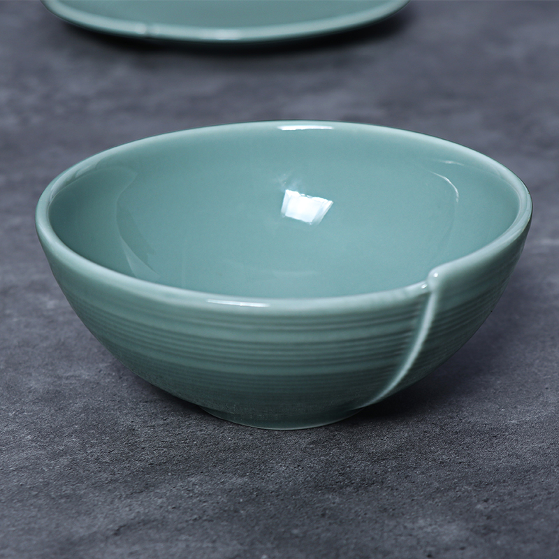 Chinesisches Porzellangeschirr 5 Zoll Schalen Keramik Unregelmäßiges Design Geschirr Dessertschalen Servierschalen für Restaurant