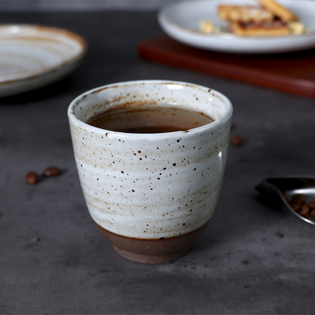 Teetassen, Keramik, rustikal, chinesische Tasse, Porzellan, gerade Tasse