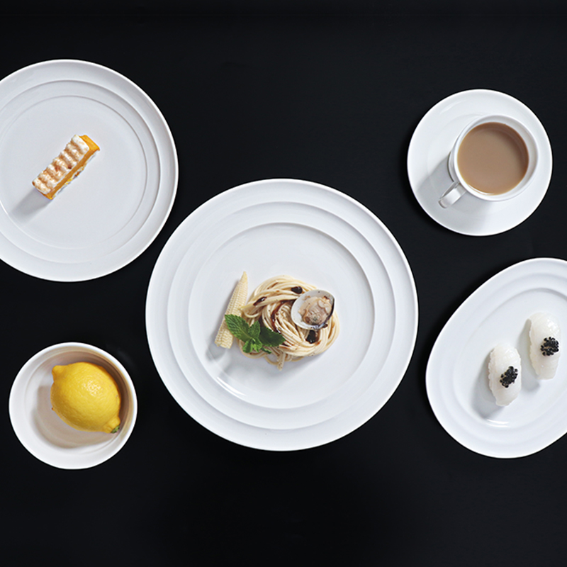 Moderne Weihnachtsverkaufsargumente Weiße Porzellanteller 