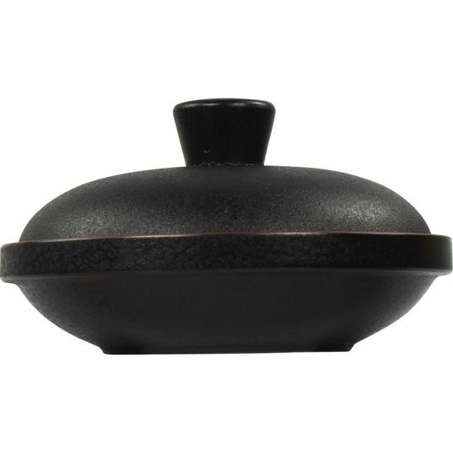Tiefer Porzellanteller mit Deckel GET TORTILLERO mit TAPA 19,7 CM schwarz 