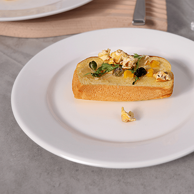 Weißer kundenspezifischer keramischer Partei-Vorspeisen-Teller-Porzellan-Essteller für Gaststätten-Hotel