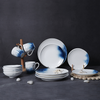Porzellanfabrik Hotel Supply Geschirr Set Pasta Meeresfrüchte Teller Set Jakobsmuscheln Teller Geschirr Set für Restaurant