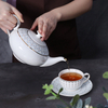 Weißes Geschirr aus Bone China, Bone China-Porzellan, Bone China-Geschirr