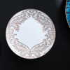 Kasachstan Hotel Dinnerware Luxuriöse Bone China-Geschirrteller