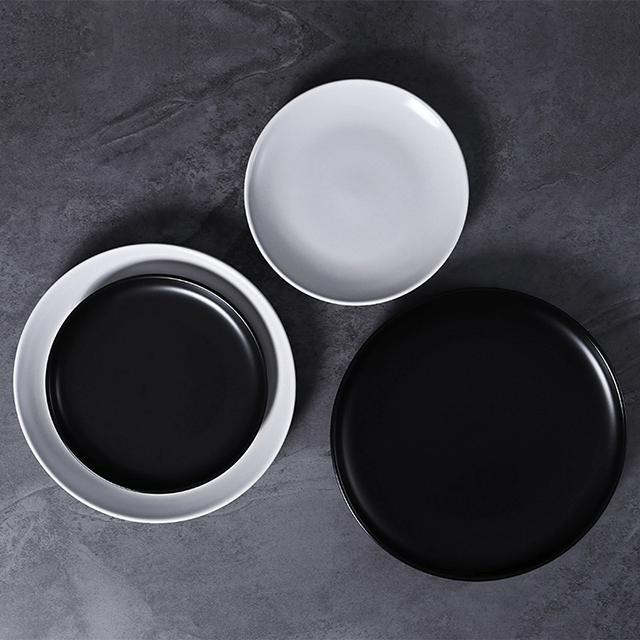 Vorspeisenteller, individuell gestalteter Abendessen-/Dessertteller, runde italienische beste weiße Porzellanteller für Restaurants, Geschirr, Party-Verleih