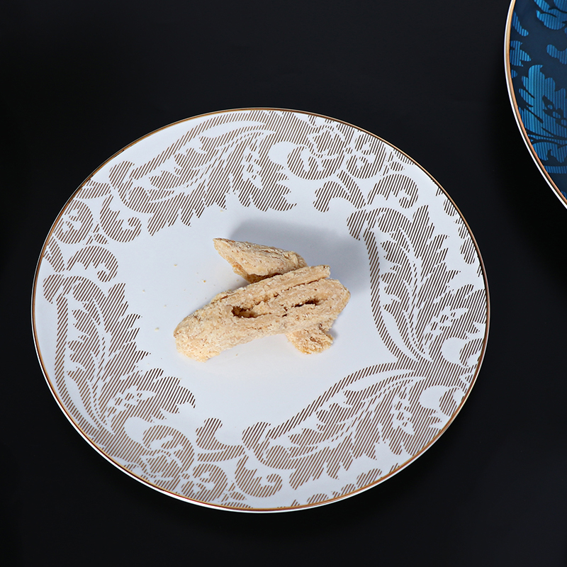 Kasachstan Hotel Dinnerware Luxuriöse Bone China-Geschirrteller
