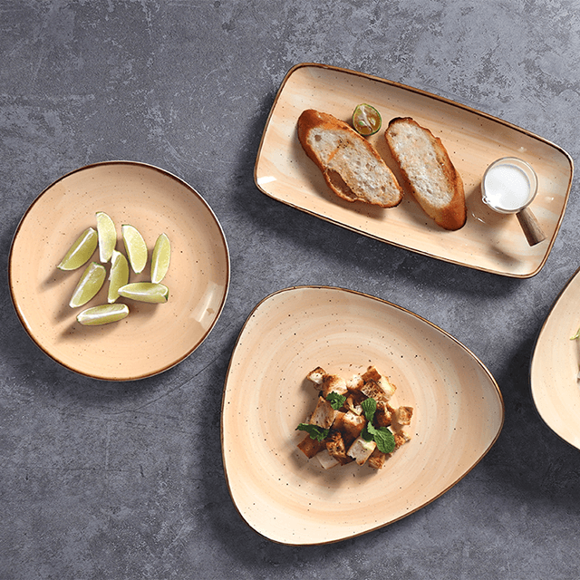 Homeware Restaurantgerichte Frühstücksteller Moderner großer italienischer Truthahnteller aus Keramik