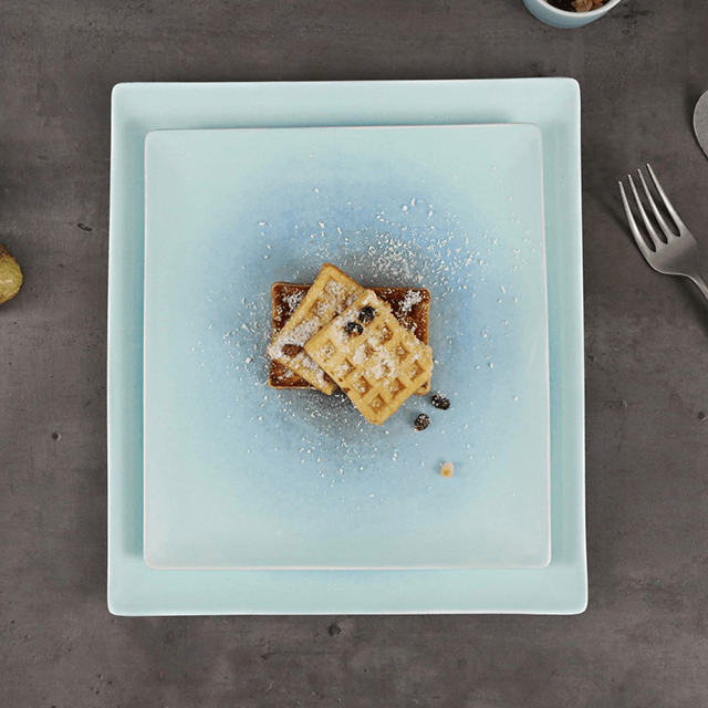 Italienisches Geschirr, französisches Tafelgeschirr, mattes Geschirr