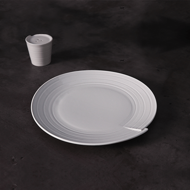 Kitchen Hotel Geschirr White Wave Tafelservice und Teller