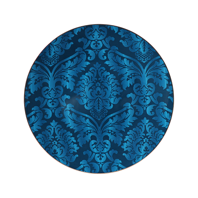 Nordische Geschirrsets Goldrand Bone China Teller Set für Restaurant