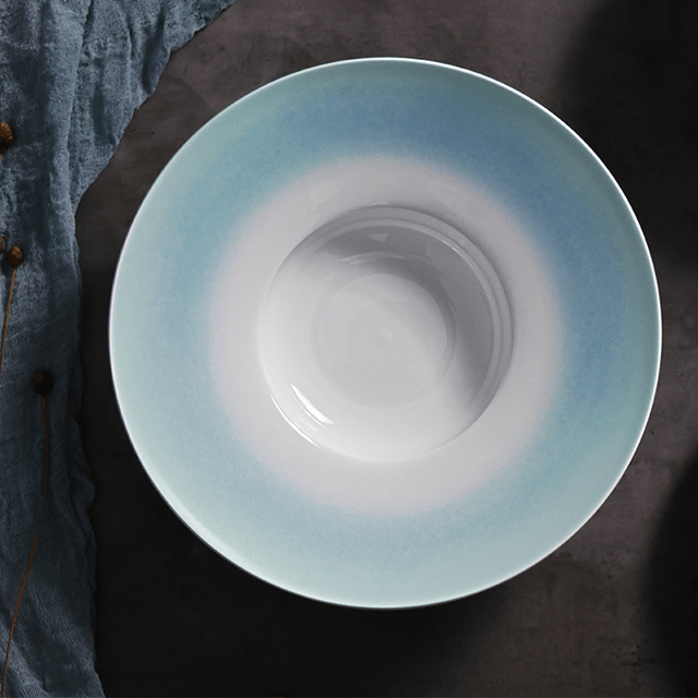 Italienisches Geschirr, französisches Tafelgeschirr, mattes Geschirr