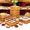 Buffet-Holzpräsentationsständer, Catering-Holzwaren für Hotels