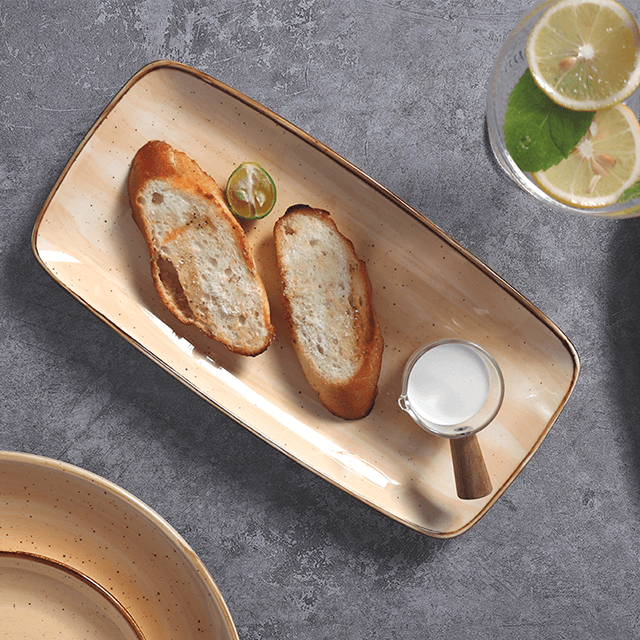 Homeware Restaurantgerichte Frühstücksteller Moderner großer italienischer Truthahnteller aus Keramik