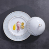 Weißes Geschirr aus Bone China, Bone China-Porzellan, Bone China-Geschirr