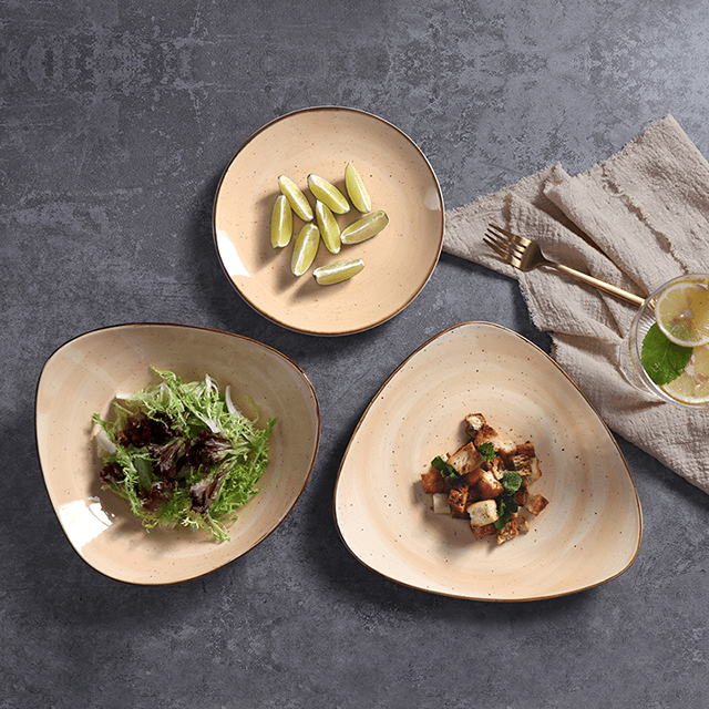 Homeware Restaurantgerichte Frühstücksteller Moderner großer italienischer Truthahnteller aus Keramik