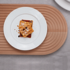 Weißes Porzellan-Essteller-Set, Keramikgeschirr