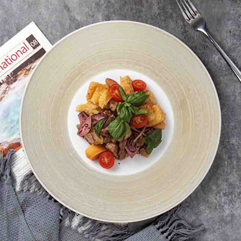 Porzellan-Restaurantteller Großhandelshersteller