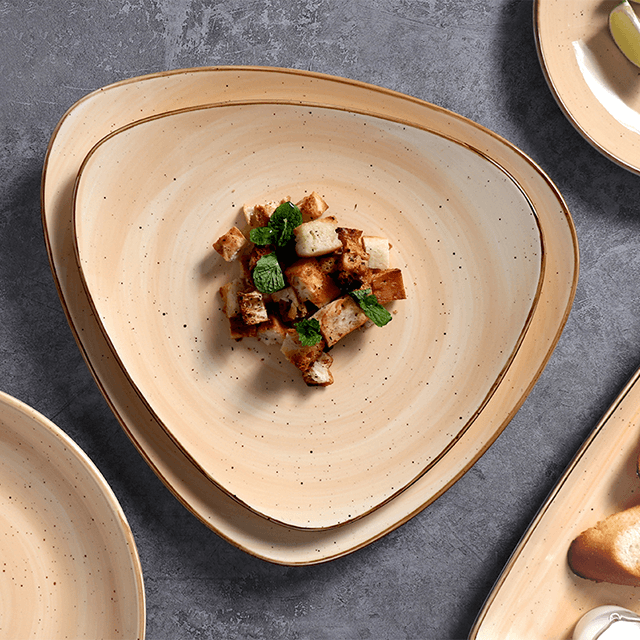 Homeware Restaurantgerichte Frühstücksteller Moderner großer italienischer Truthahnteller aus Keramik