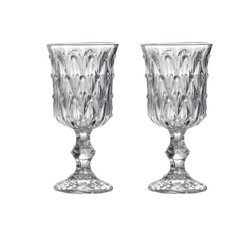 Bar-Gläser, Restaurant, Zuhause, Geschenkset, 200 ml, weiß-grüne Kelche für Wein