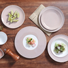 Neues Design Porzellan Rosa Geschirr Großhandel Teller Hochzeit Geschirr Teller Set 12 Zoll rundes Geschirr Geschirr