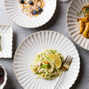 Weißes Abendessen, luxuriöses Geschirr, Restaurant-Geschirr, Teller-Sets, Geschirr, weißes Keramikgeschirr, Keramik-Geschirr-Set