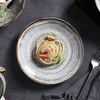 Runder 25-cm-Porzellanteller für Restaurants Super Steingutteller für Amazon 