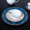 Kasachstan Hotel Dinnerware Luxuriöse Bone China-Geschirrteller