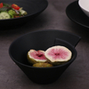Schwarzes Restaurant, luxuriöses, modernes Geschirr, 20,3 cm großes Keramikgeschirr für Esszimmer und Restaurant, Porzellanteller