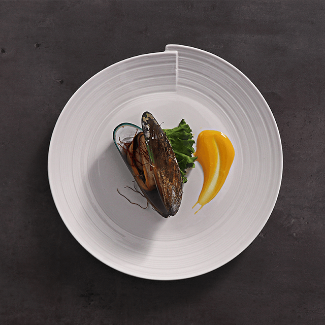 Kitchen Hotel Geschirr White Wave Tafelservice und Teller